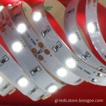 LED Strip with 3M Adhesive Tape Back, Easy to Install, Available in Copper or White PCB